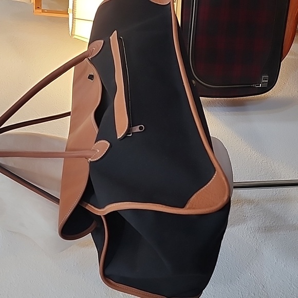 Vintage Les Migrateur's Made In Paris France Leather Weekender Bag - Picture 14 of 15